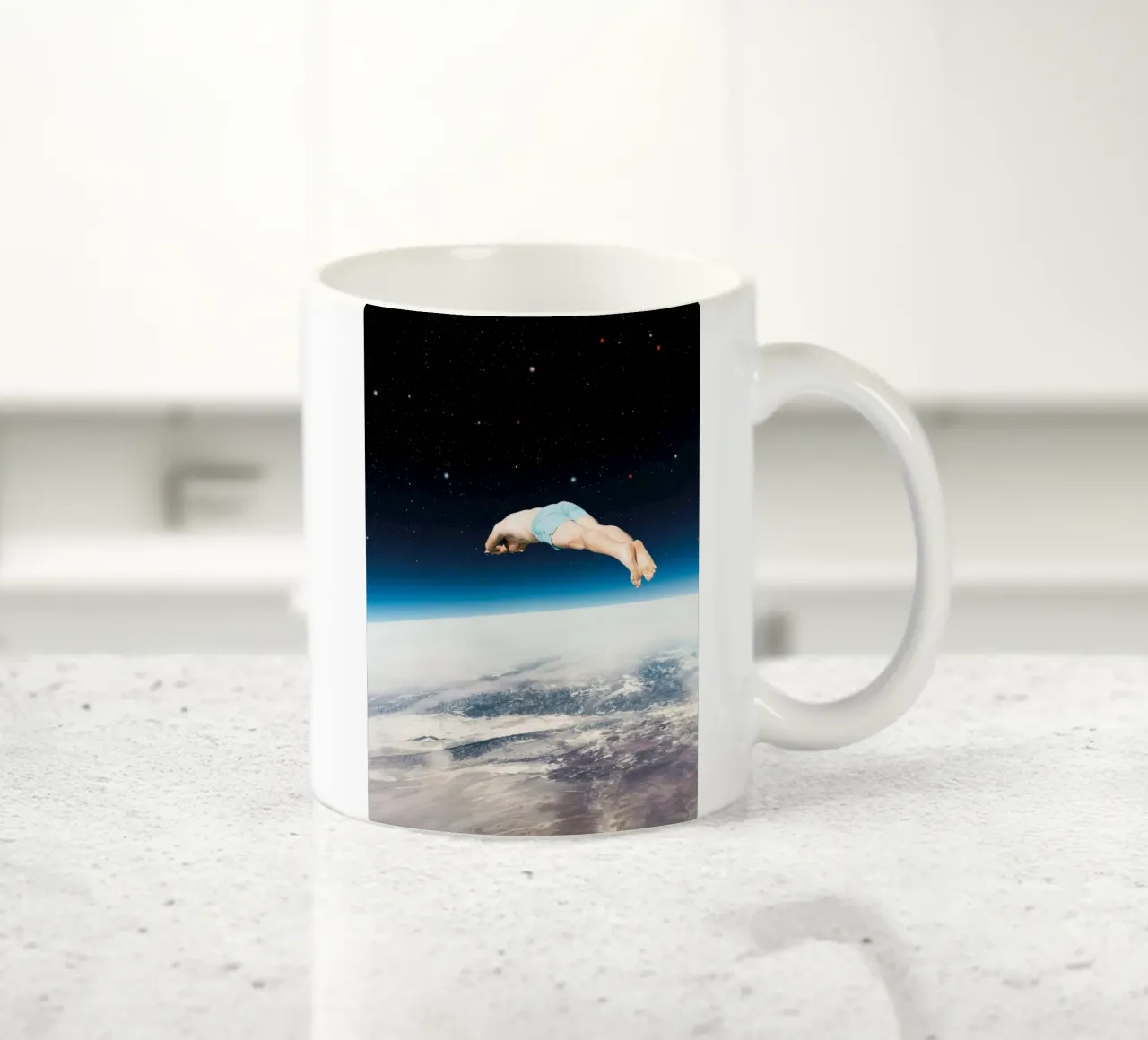 Il sommozzatore cosmico tazza in ceramica da Dapidoka