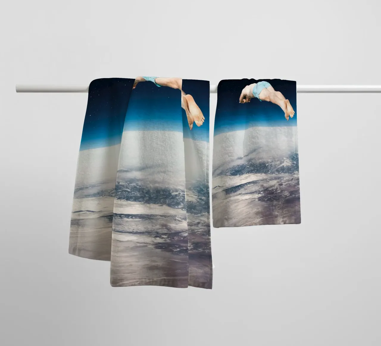 Il sommozzatore cosmico asciugamano da bagno da Dapidoka