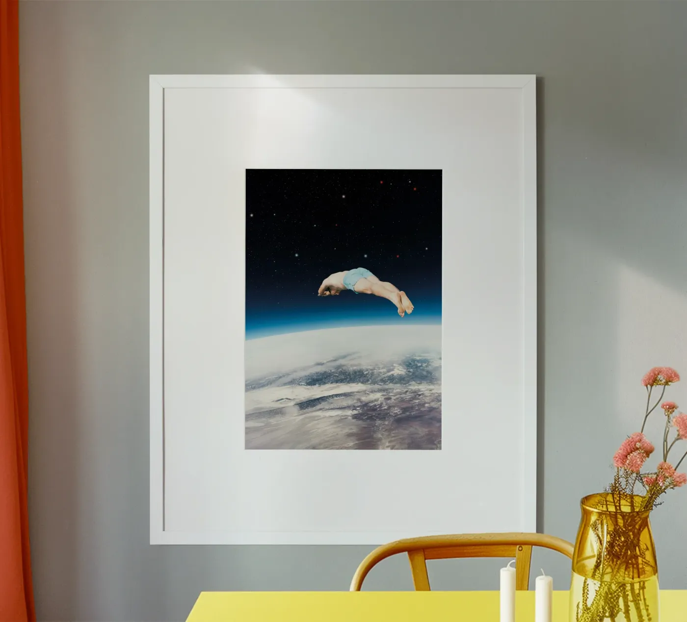 The Cosmic Diver poster van Dapidoka