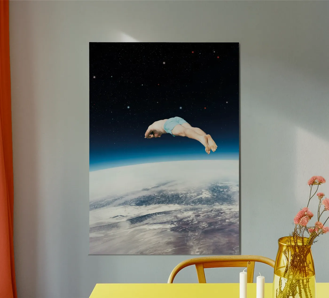 The Cosmic Diver poster van Dapidoka