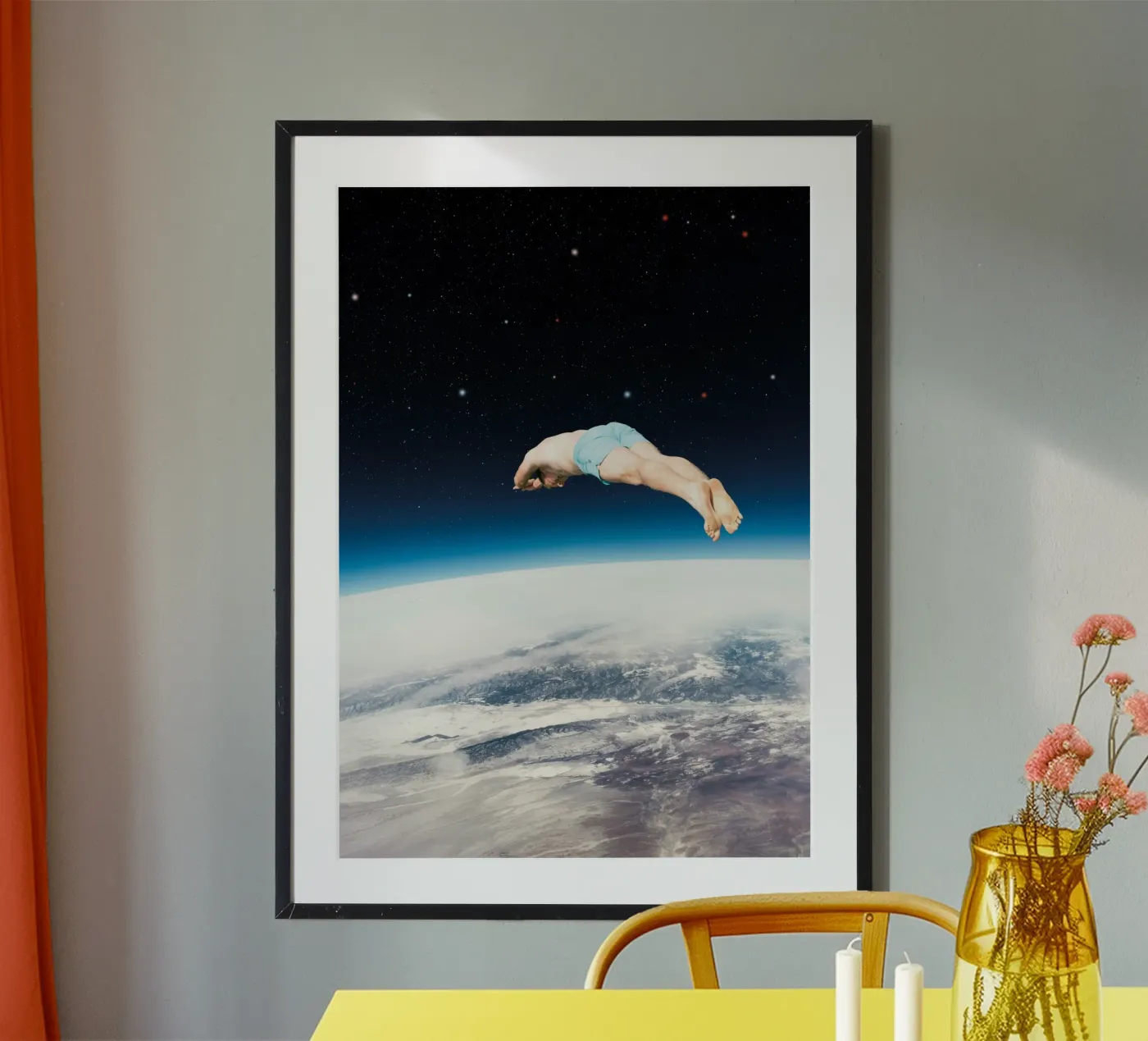 The Cosmic Diver poster van Dapidoka
