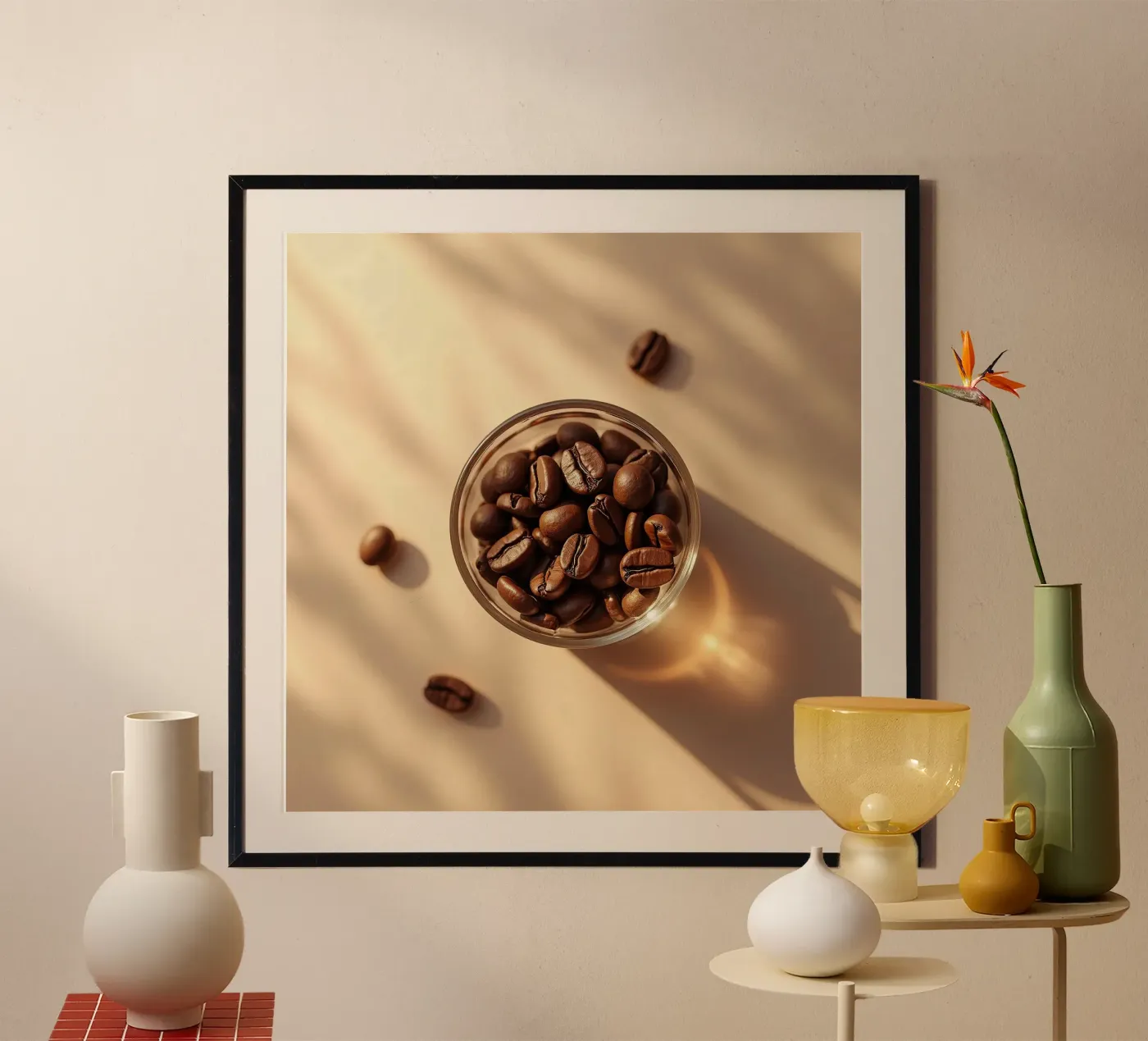 Chicchi di caffè_1 poster da Farb- und Blütenzauber by LK