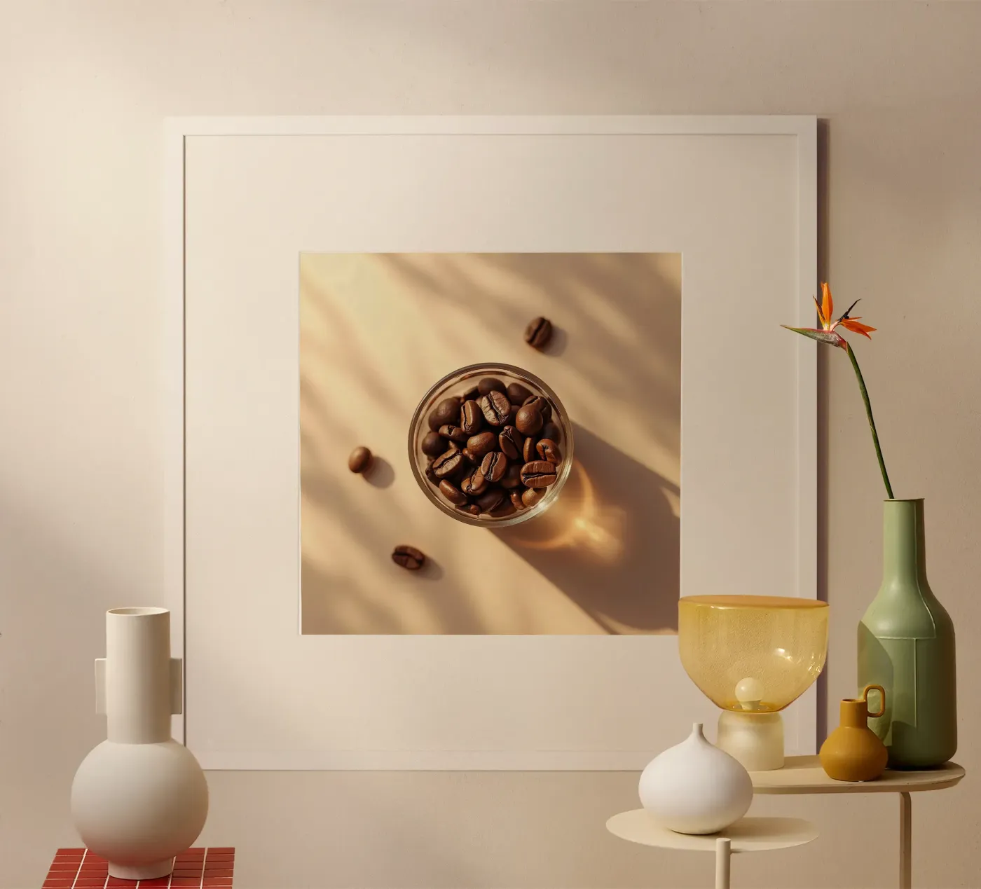 Chicchi di caffè_1 poster da Farb- und Blütenzauber by LK
