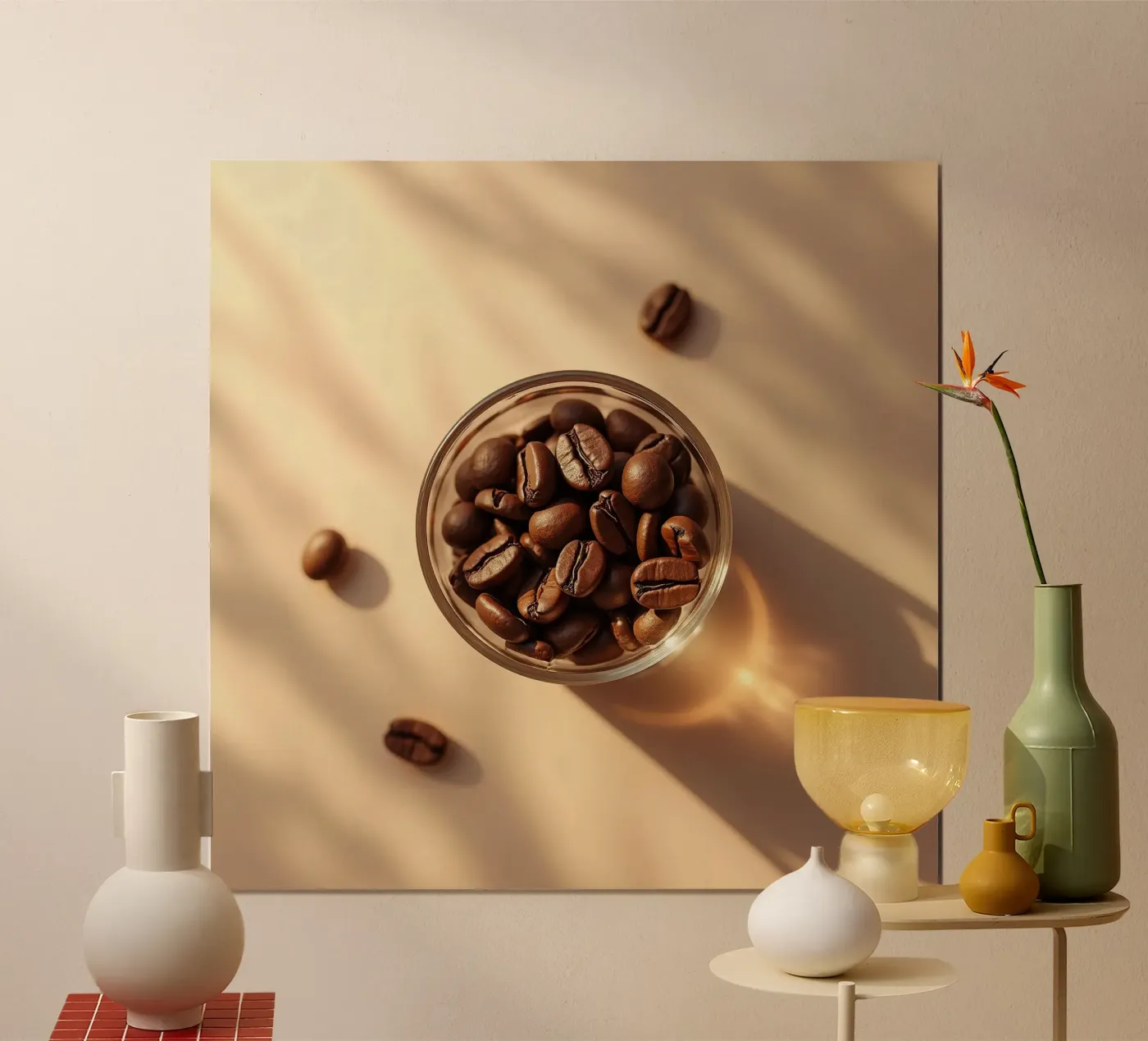 Chicchi di caffè_1 poster da Farb- und Blütenzauber by LK
