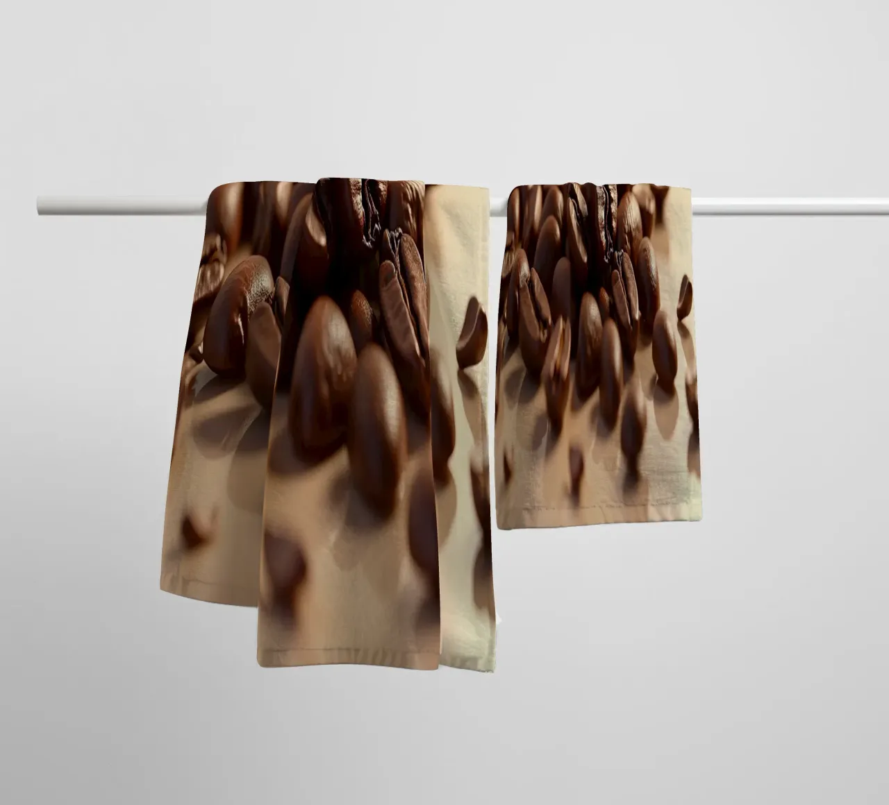 Chicchi di caffè_2 asciugamano da bagno da Farb- und Blütenzauber by LK