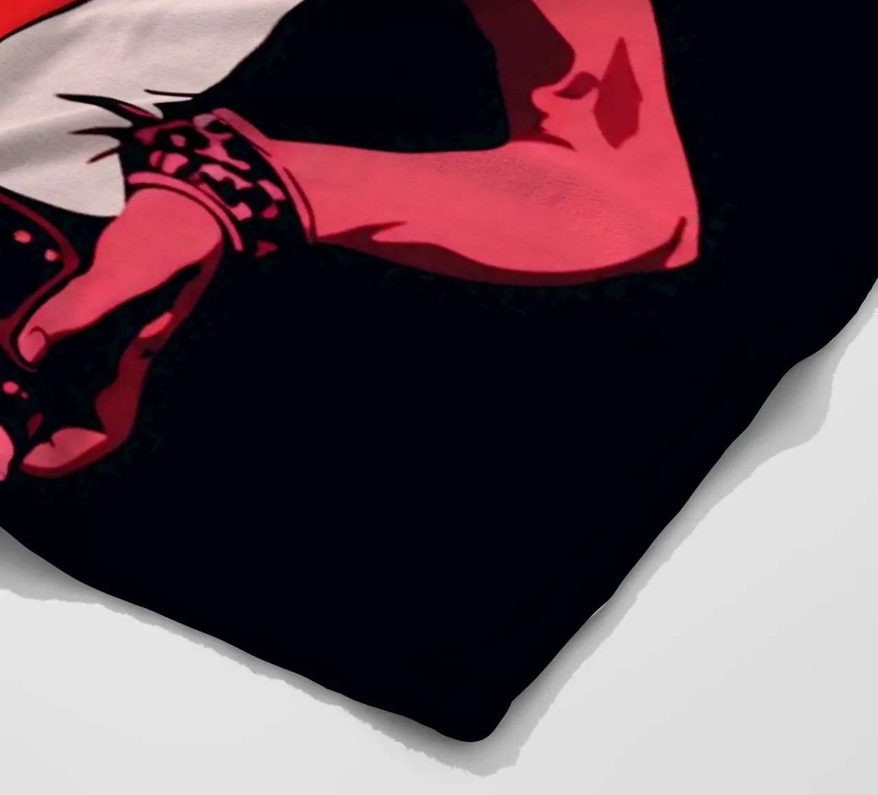 Mick Jagger in rosa nero coperta in pile da Lembayung art
