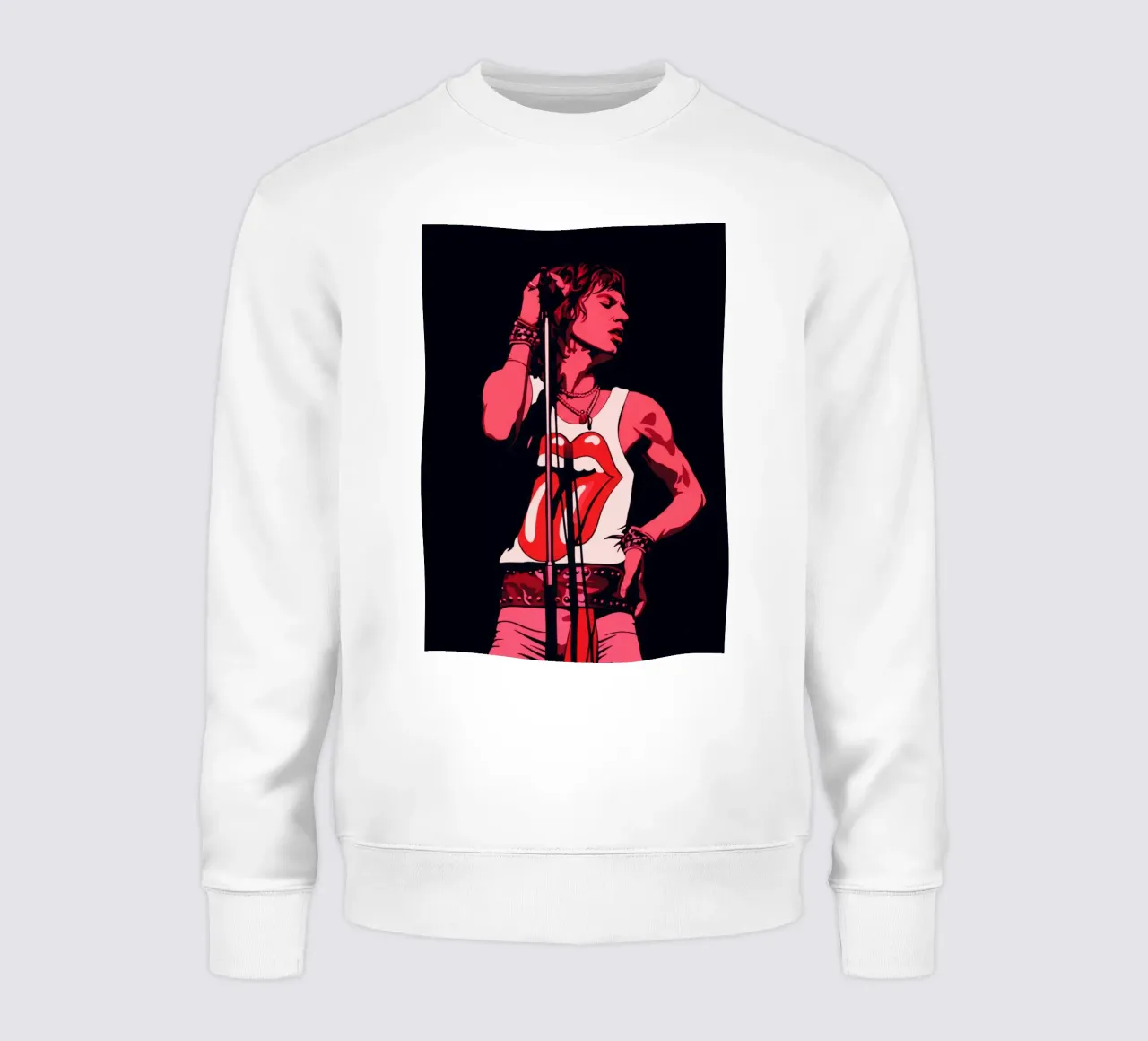 Mick Jagger in rosa nero felpa da Lembayung art