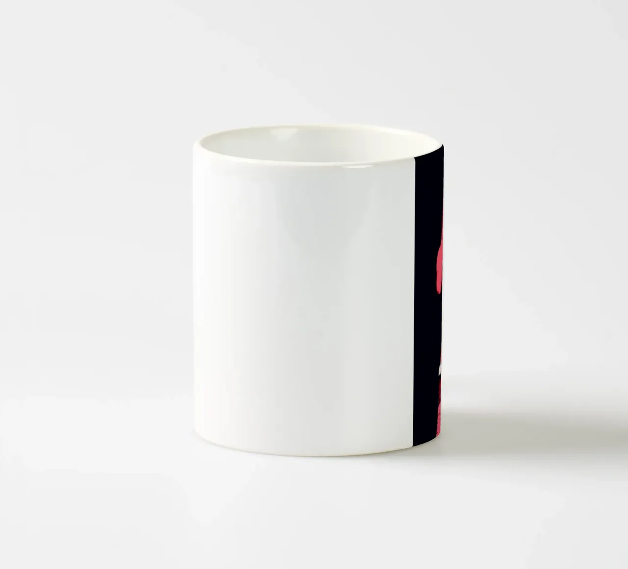 Mick Jagger in rosa nero tazza in ceramica da Lembayung art