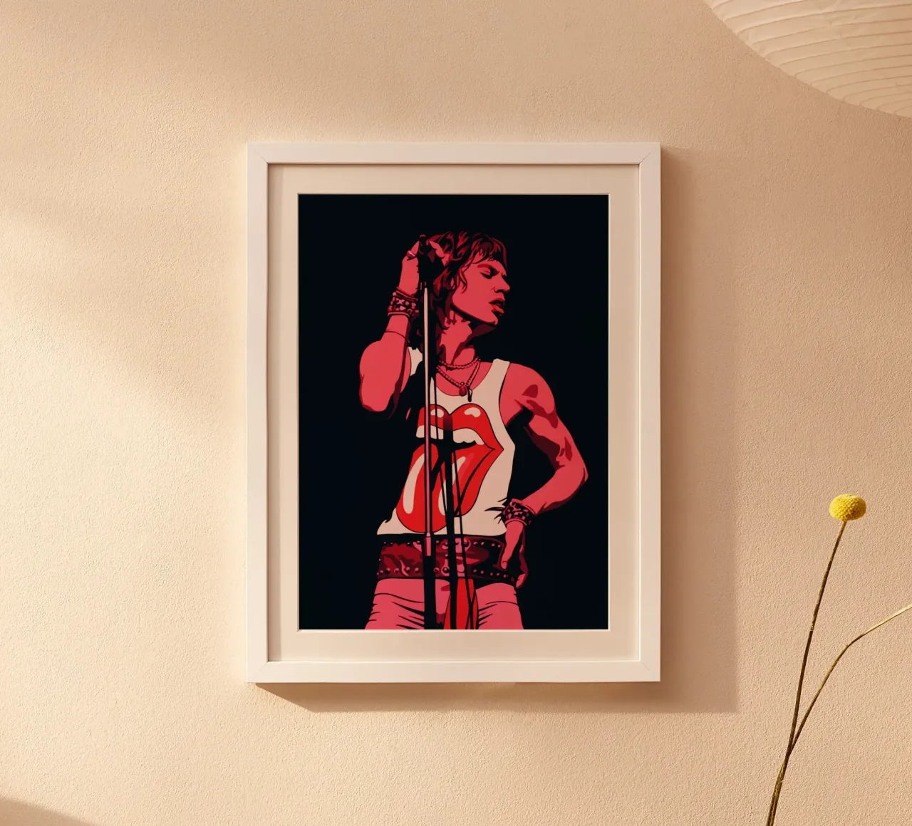 Mick Jagger in rosa nero carta hahnemühle da Lembayung art