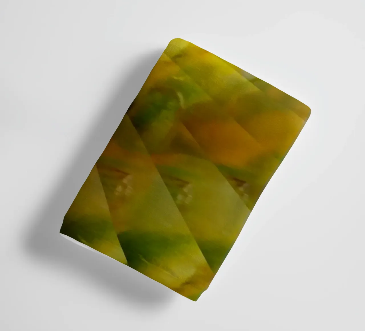 Abstract dynamic pattern in yellow, green and white. towel by Something for you