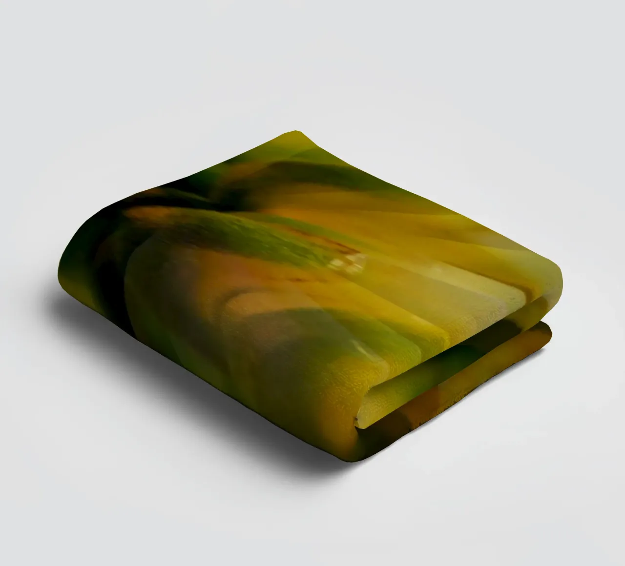 Abstract dynamic pattern in yellow, green and white. towel by Something for you