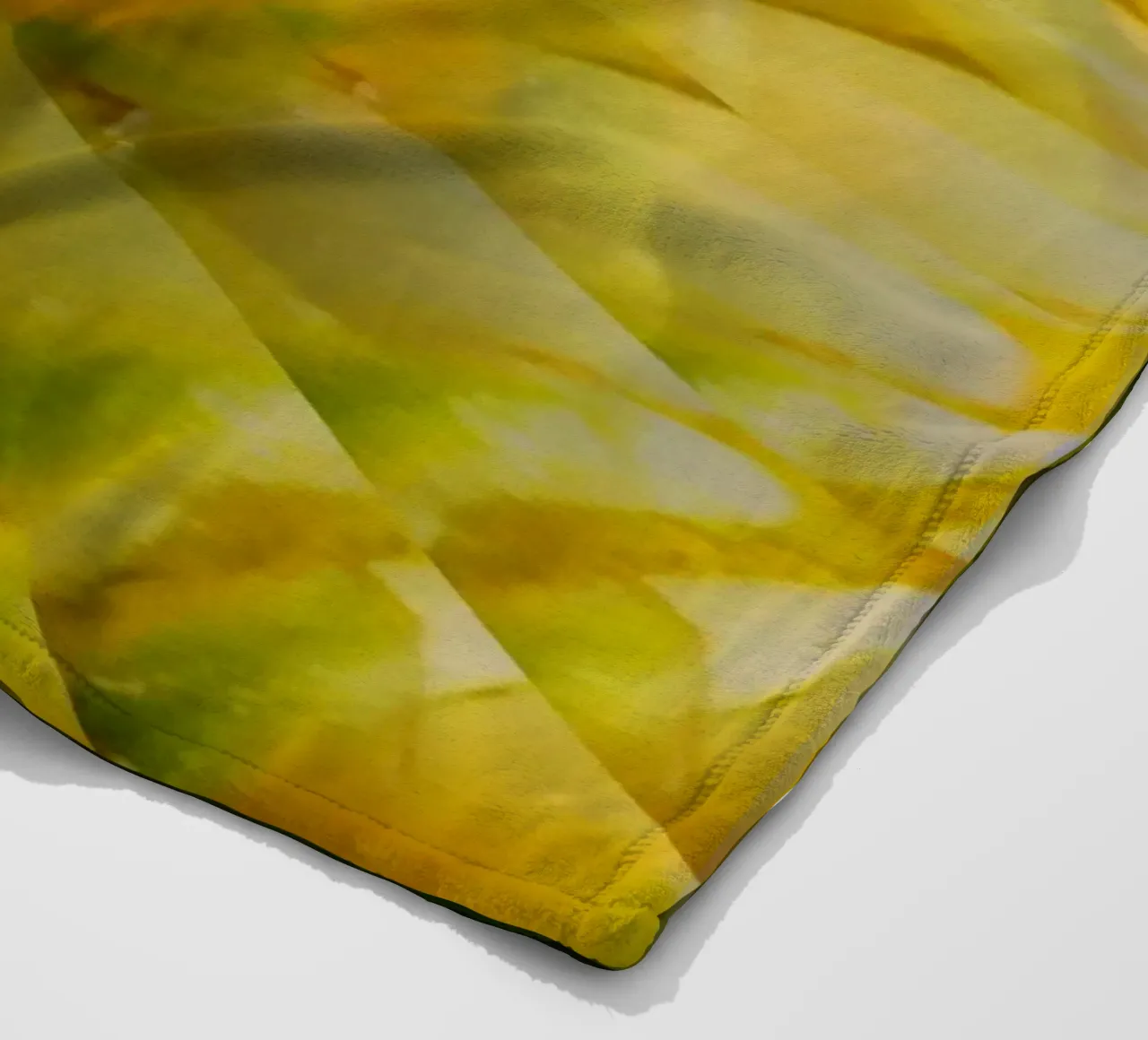 Abstract dynamic pattern in yellow, green and white. fleece blanket by Something for you