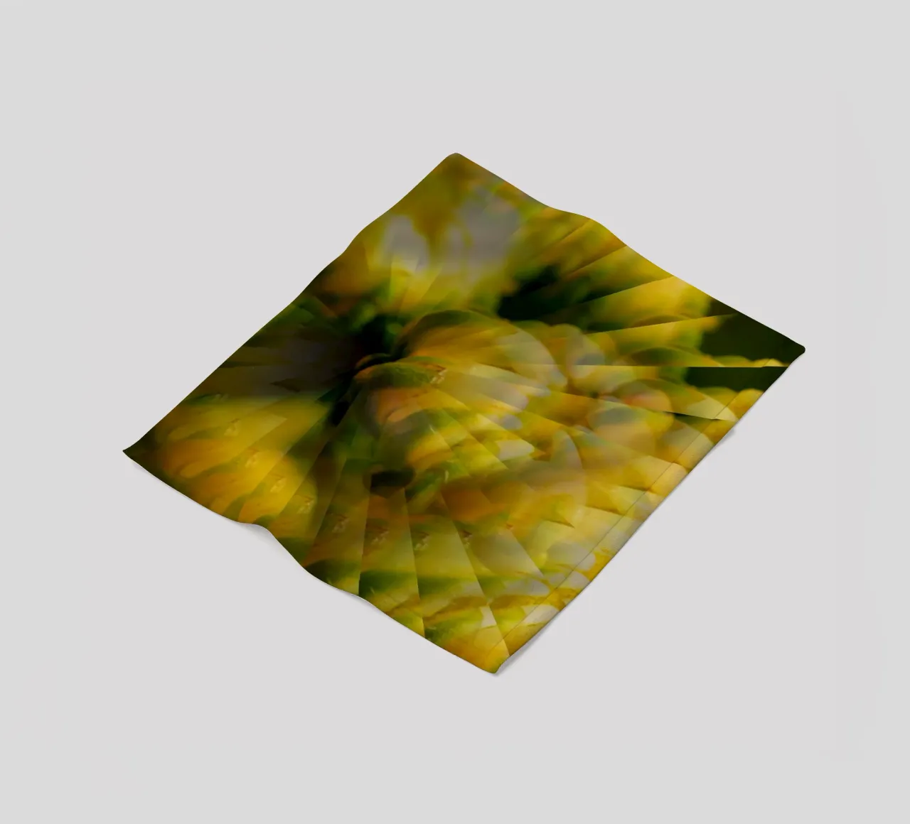 Abstract dynamic pattern in yellow, green and white. fleece blanket by Something for you