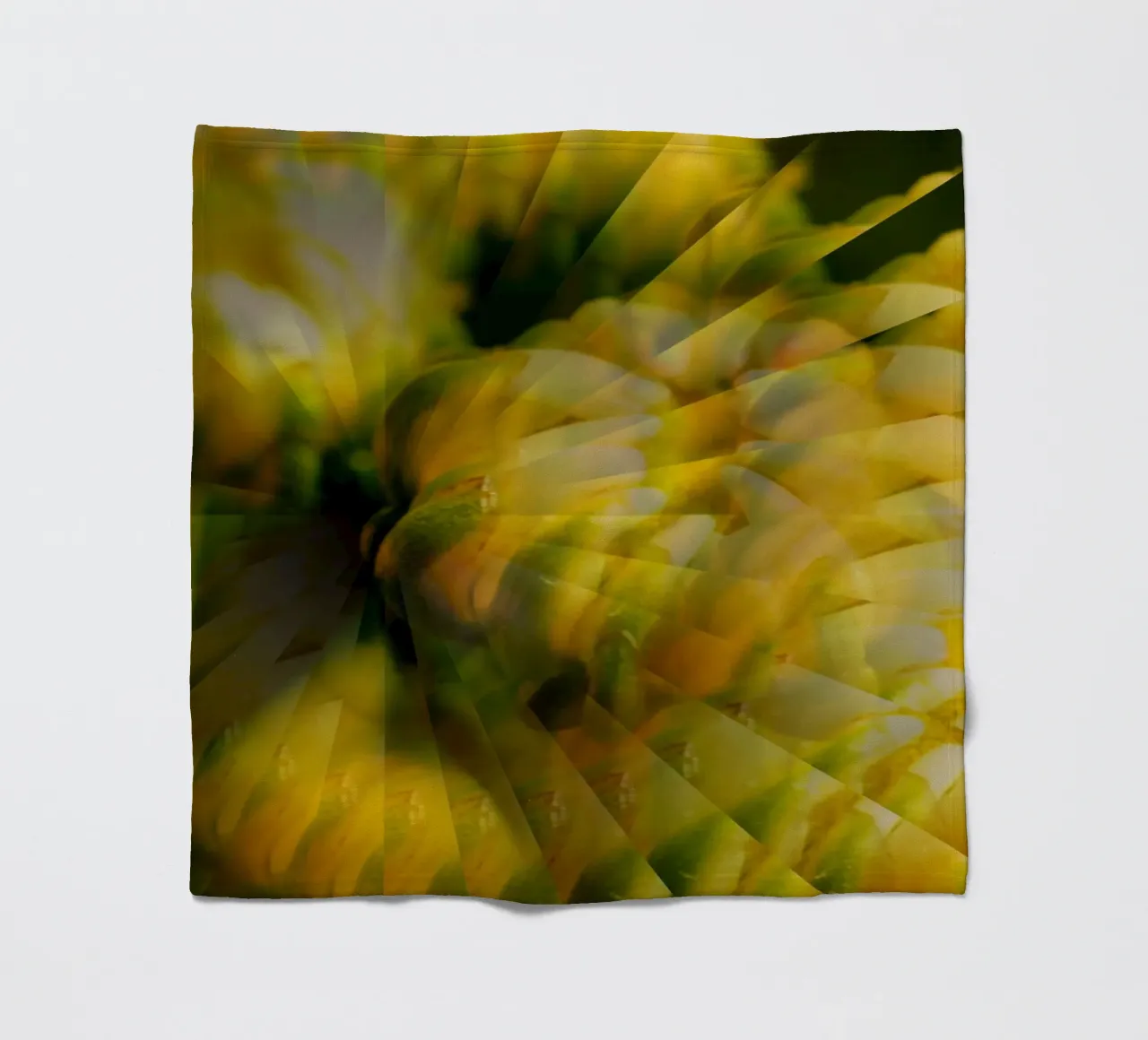 Abstract dynamic pattern in yellow, green and white. fleece blanket by Something for you