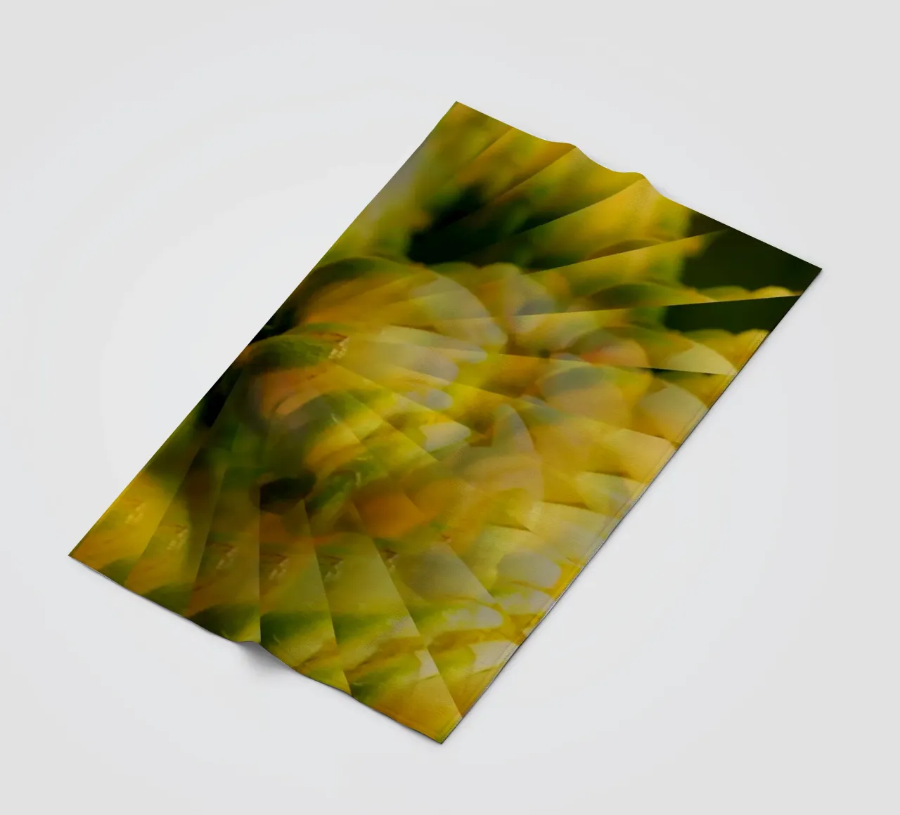 Abstract dynamic pattern in yellow, green and white. fleece blanket by Something for you