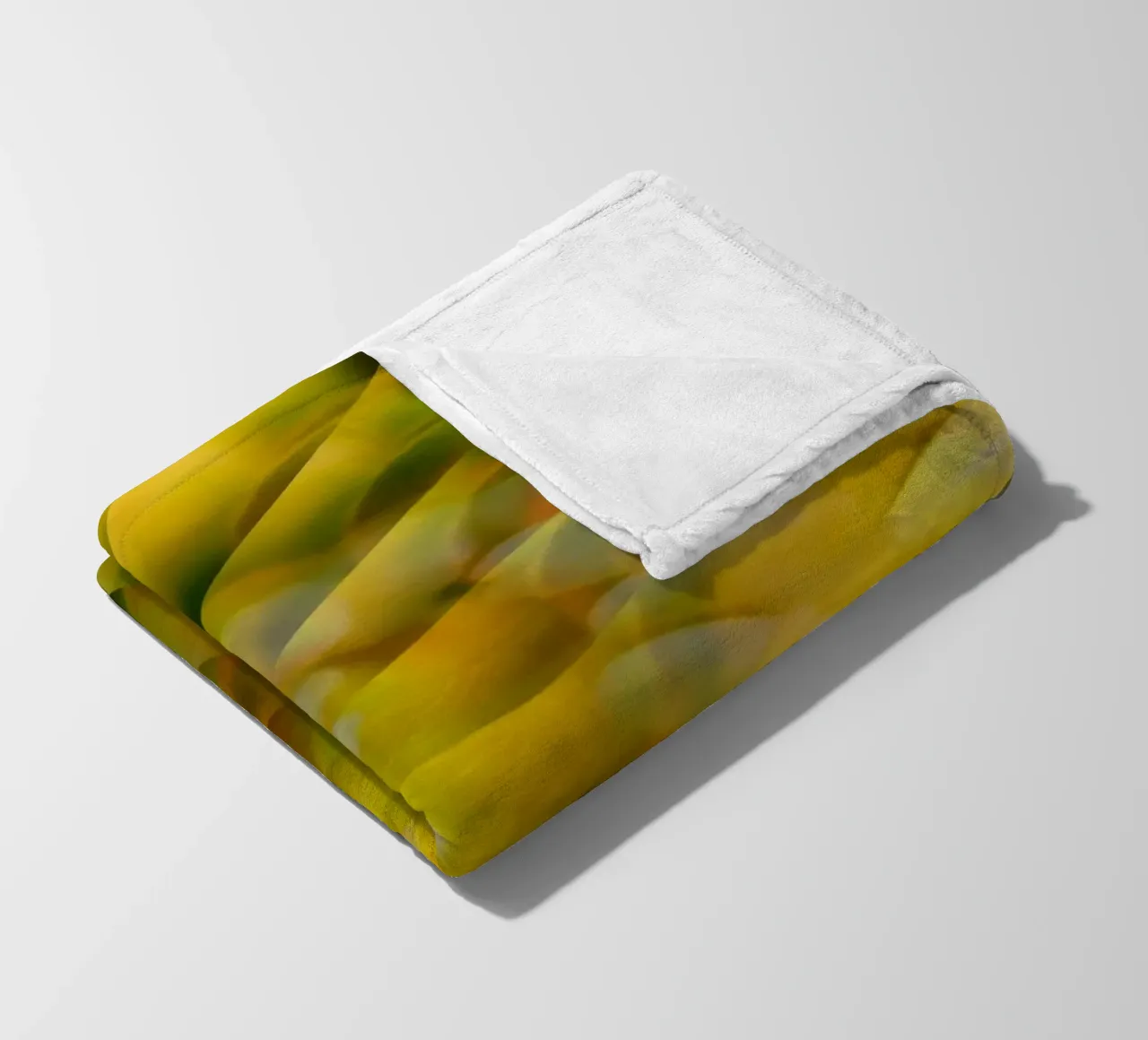 Abstract dynamic pattern in yellow, green and white. fleece blanket by Something for you