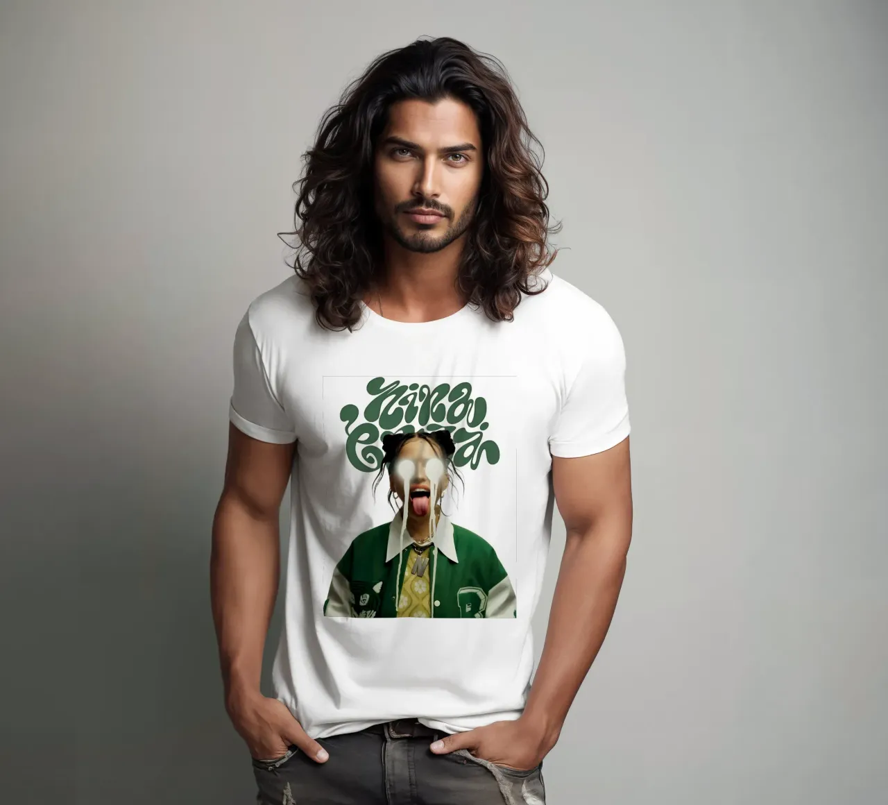 Punto di fusione t-shirt da vintage singer