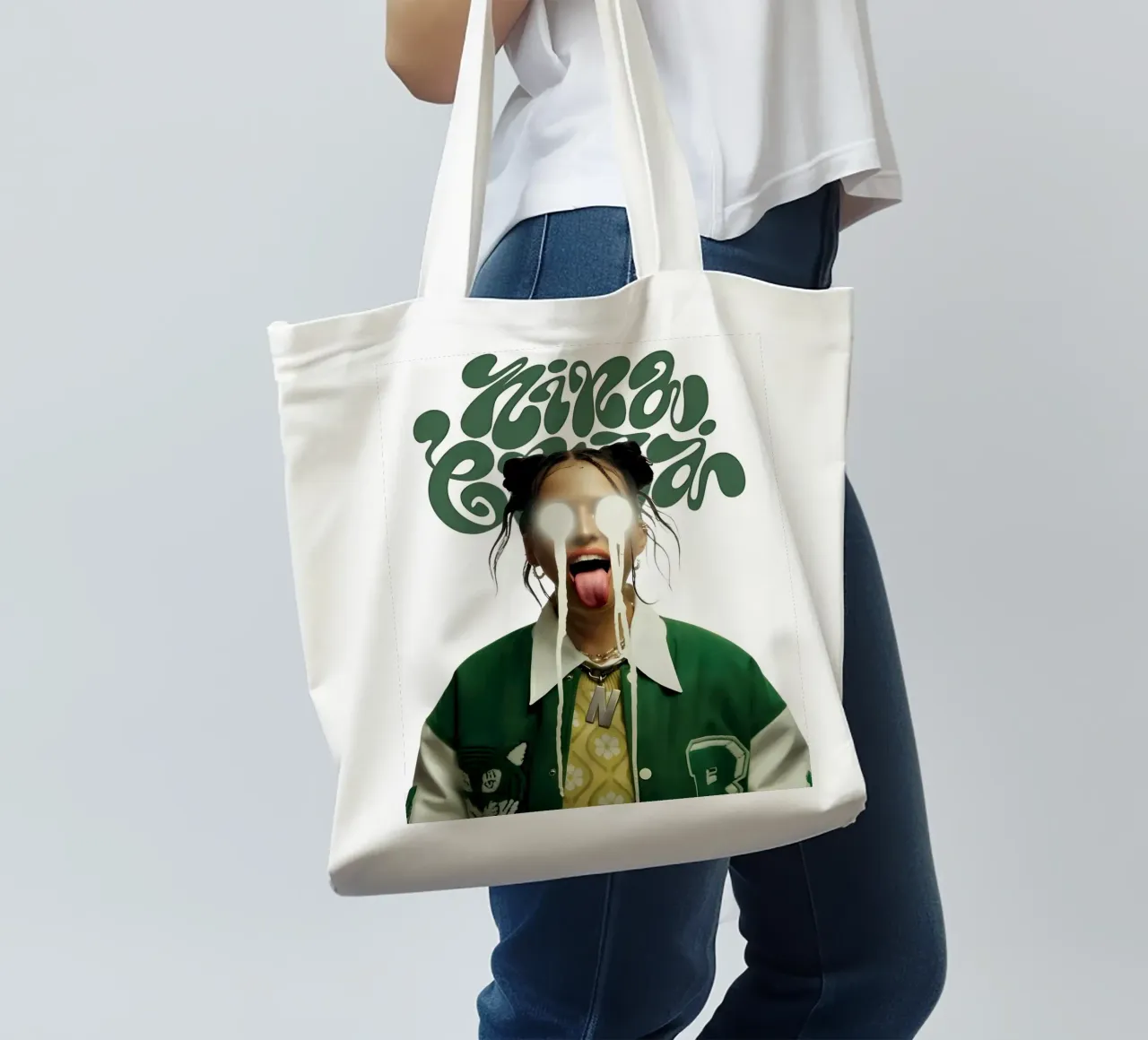 Punto di fusione borsa in juta da vintage singer
