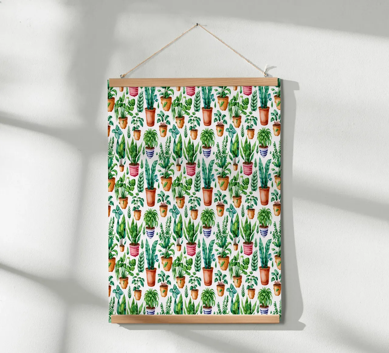 Piante da appartamento poster con telaio in legno da Hightown Design
