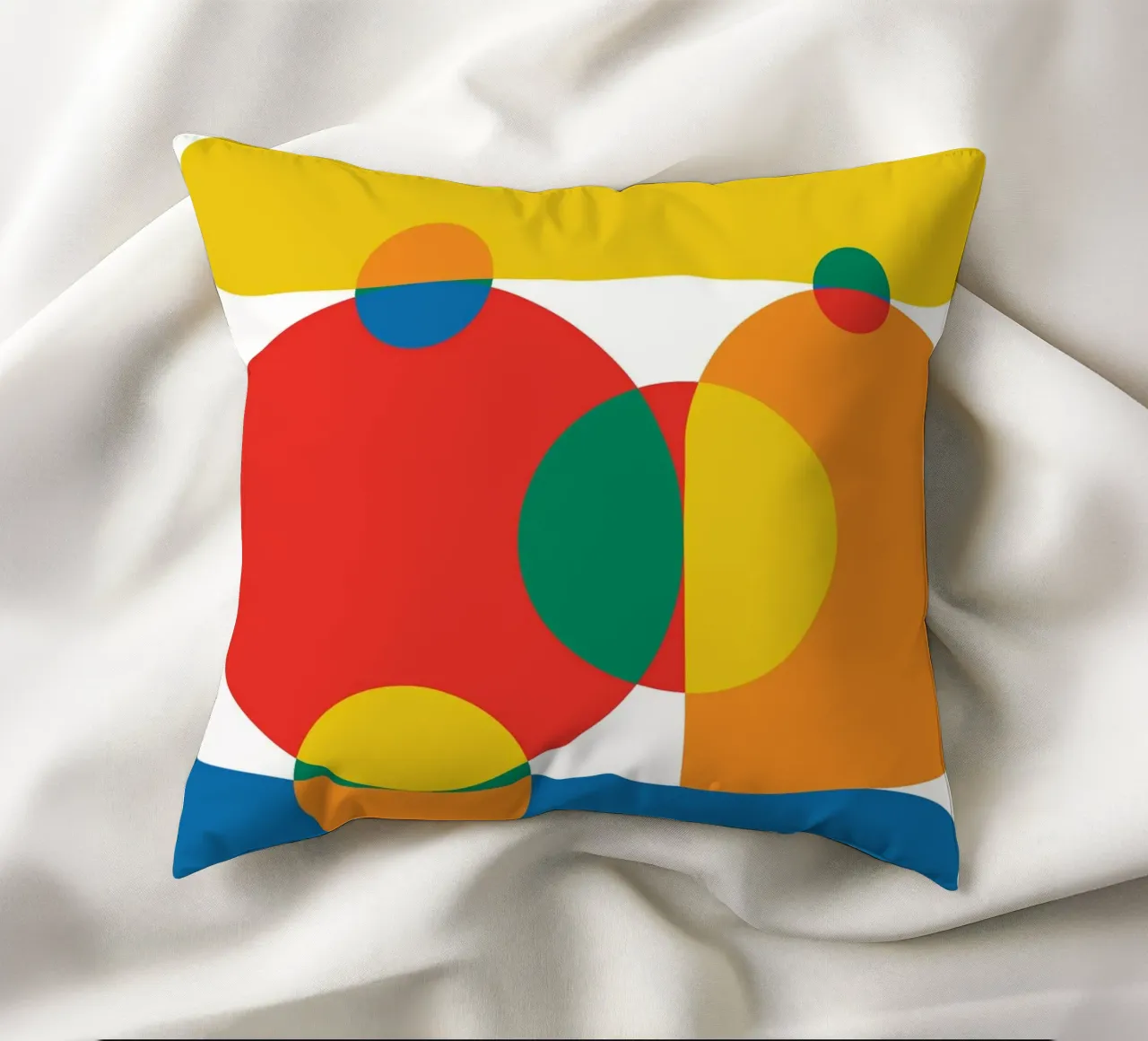 Sovrapposizione Bauhaus in grassetto cuscino da Family Bauhaus Art
