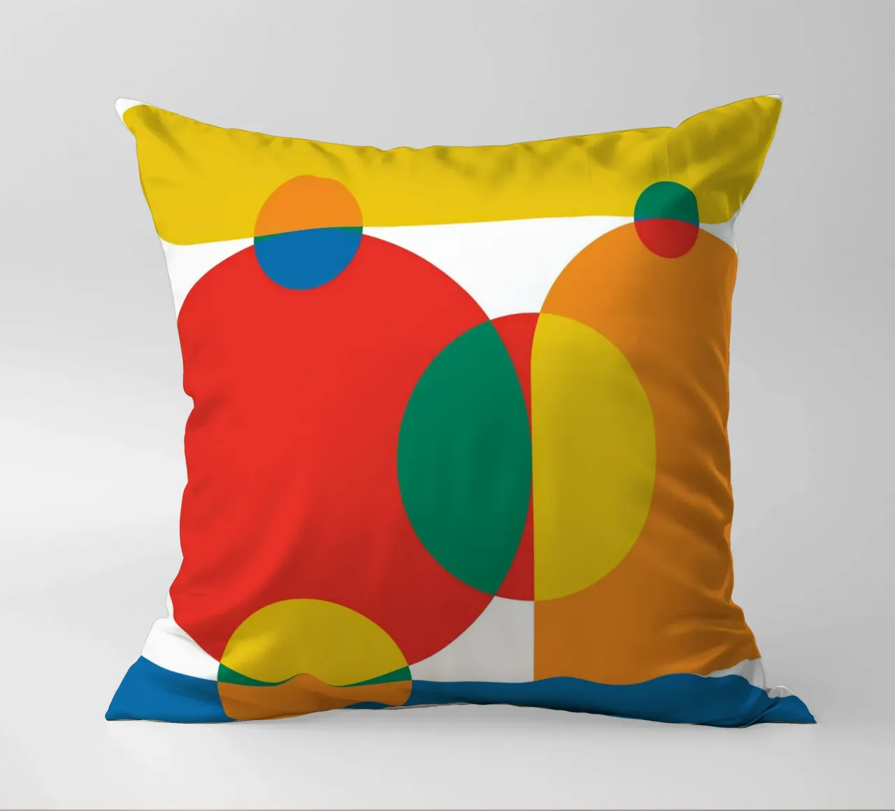Sovrapposizione Bauhaus in grassetto cuscino da Family Bauhaus Art