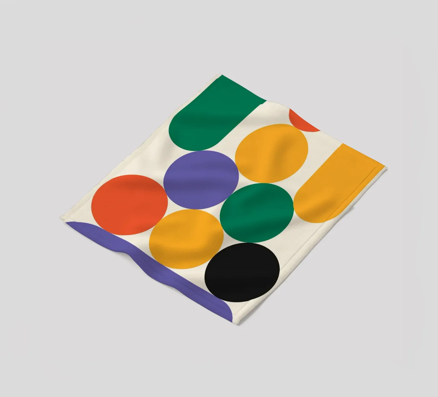 Stack Ball Bauhaus Bold fleece blanket by Family Bauhaus Art