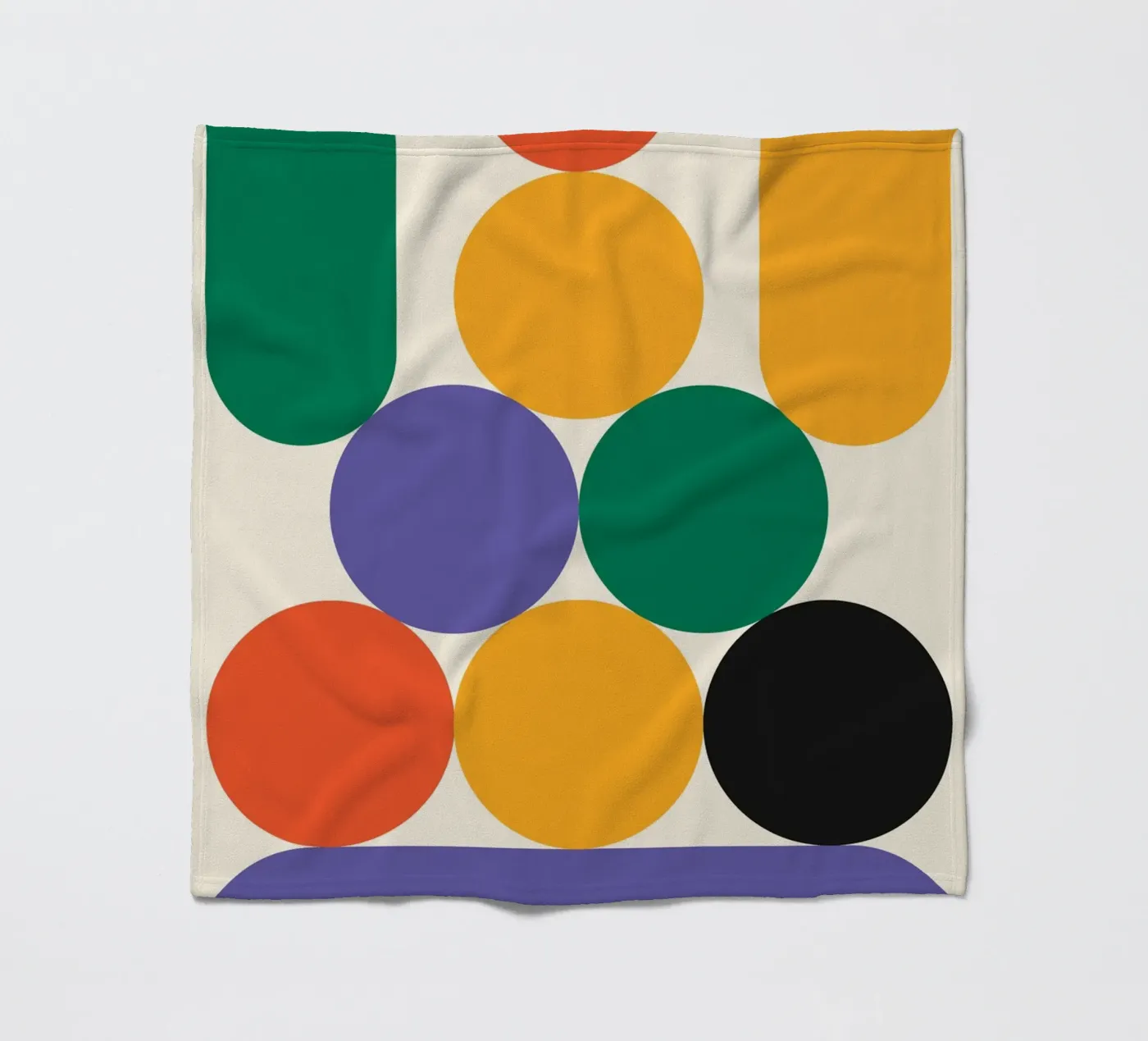 Stack Ball Bauhaus Bold fleece blanket by Family Bauhaus Art