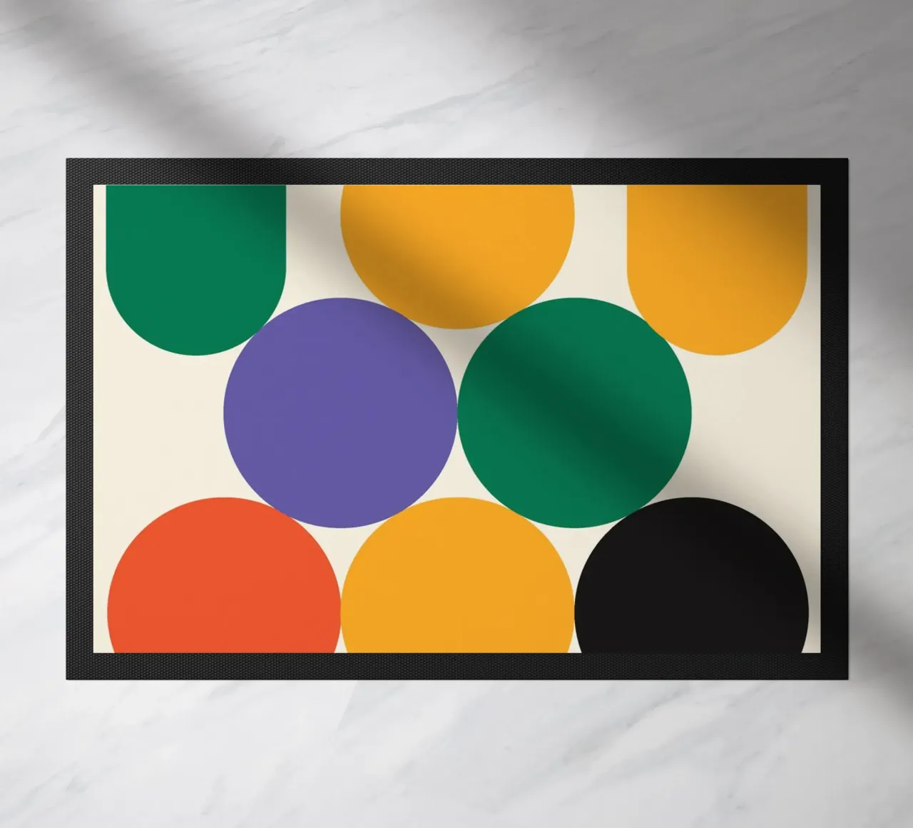 Stack Ball Bauhaus Bold doormat by Family Bauhaus Art