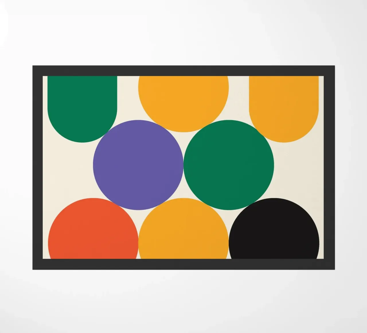 Stack Ball Bauhaus Bold doormat by Family Bauhaus Art