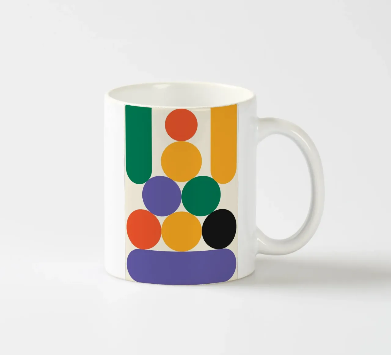 Palla impilata Bauhaus in grassetto tazza in ceramica da Family Bauhaus Art