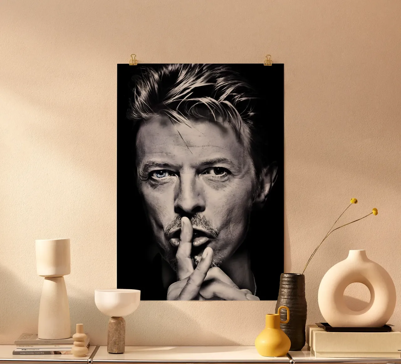 David Bowie carta hahnemühle da Type & Tape