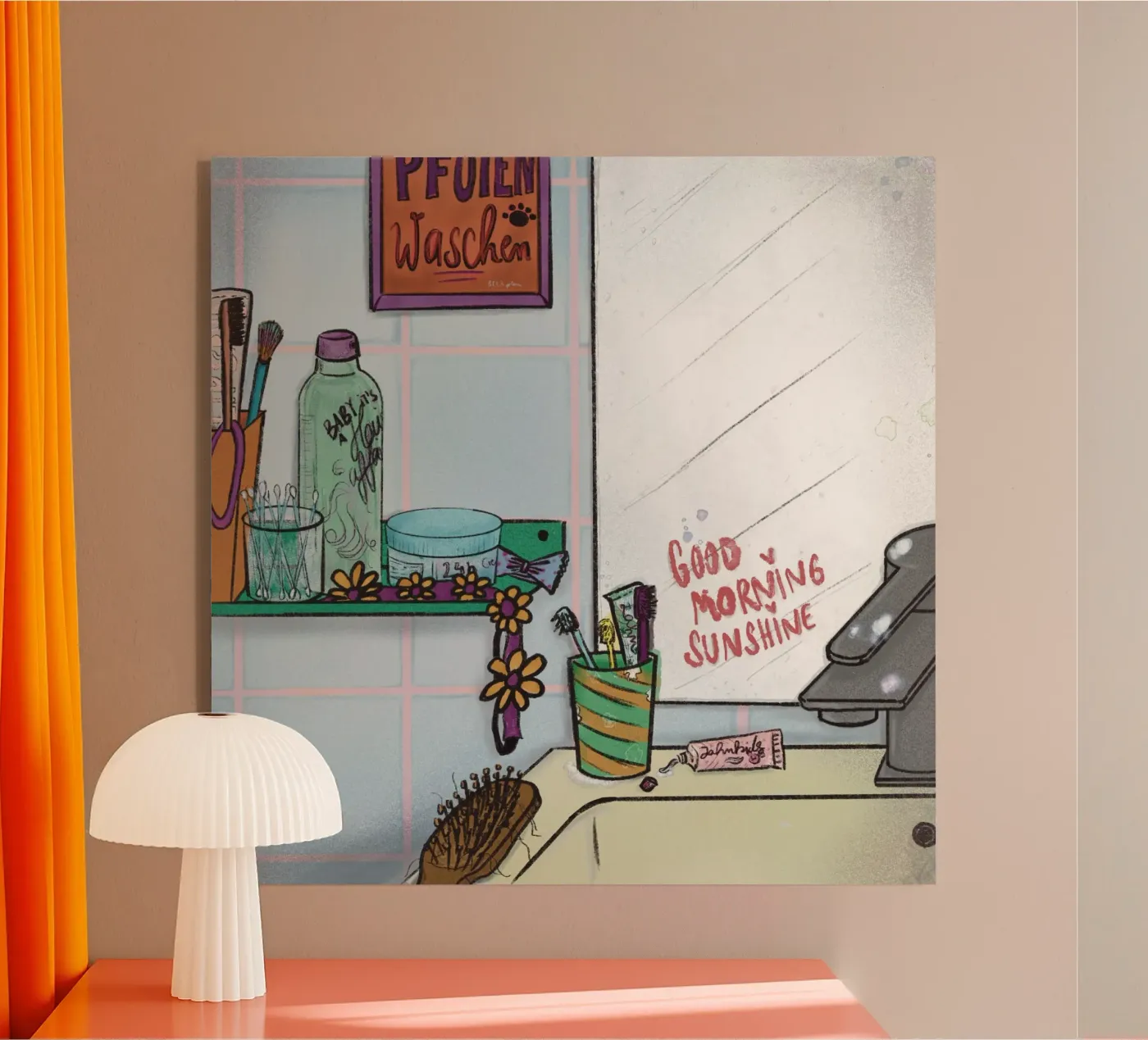 Chaosbad acryl van Beeeplan