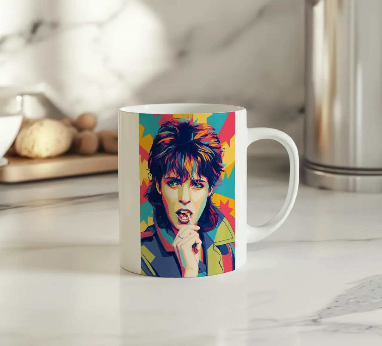 Nena Le Strisce tazza in ceramica da Hantamrata