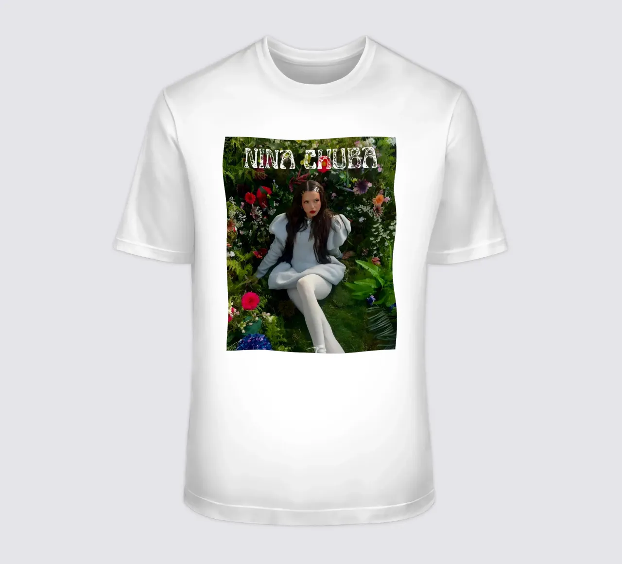 Fiori di Chuba t-shirt da vintage singer