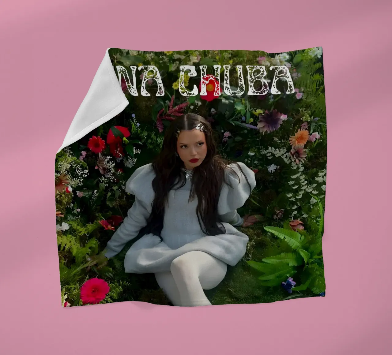 Fiori di Chuba coperta in pile da vintage singer