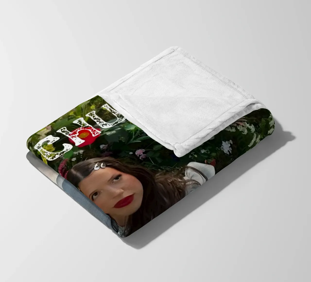 Fiori di Chuba coperta in pile da vintage singer