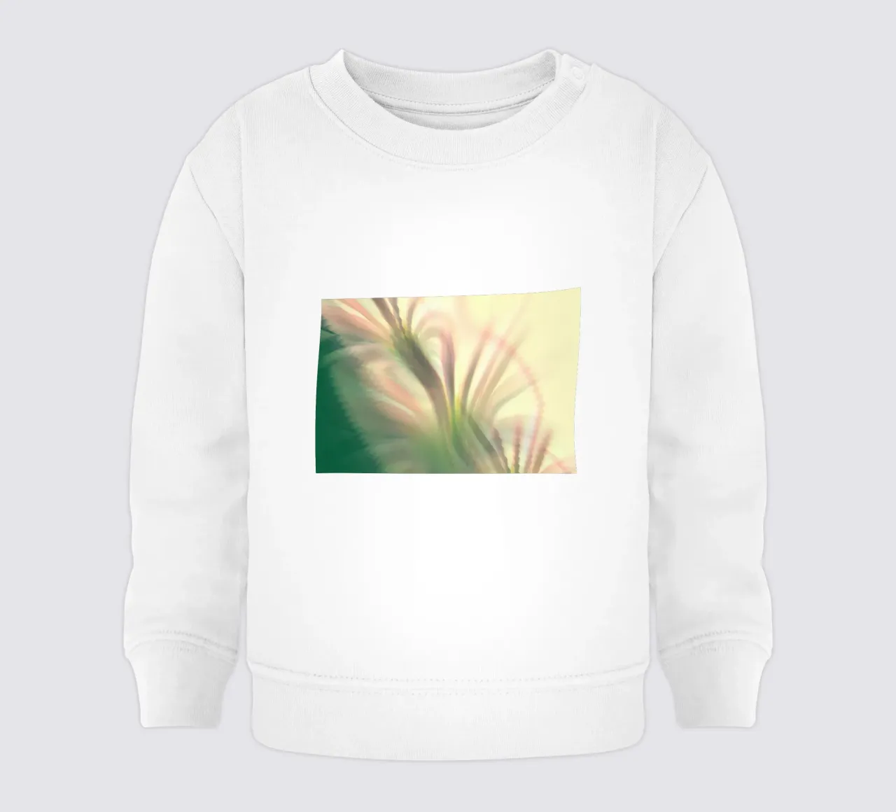 Motivo dinamico astratto in rosa, bianco e verde. felpa neonato da Something for you