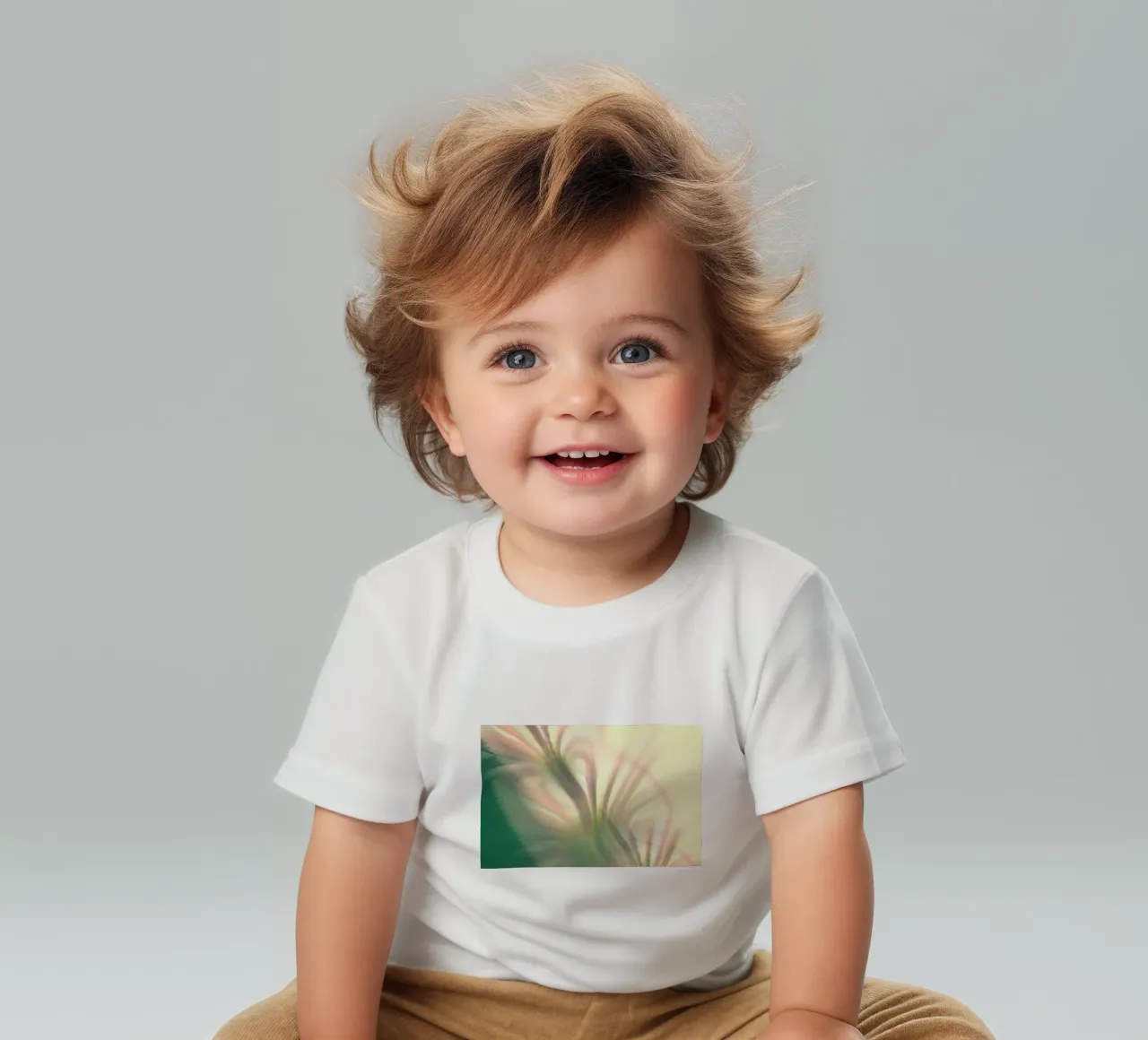 Abstract dynamic pattern in pink, white and green. baby t-shirt by Something for you