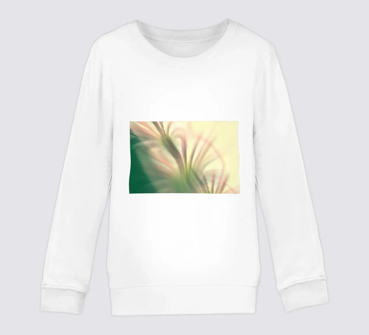 Motivo dinamico astratto in rosa, bianco e verde. felpa bambino da Something for you