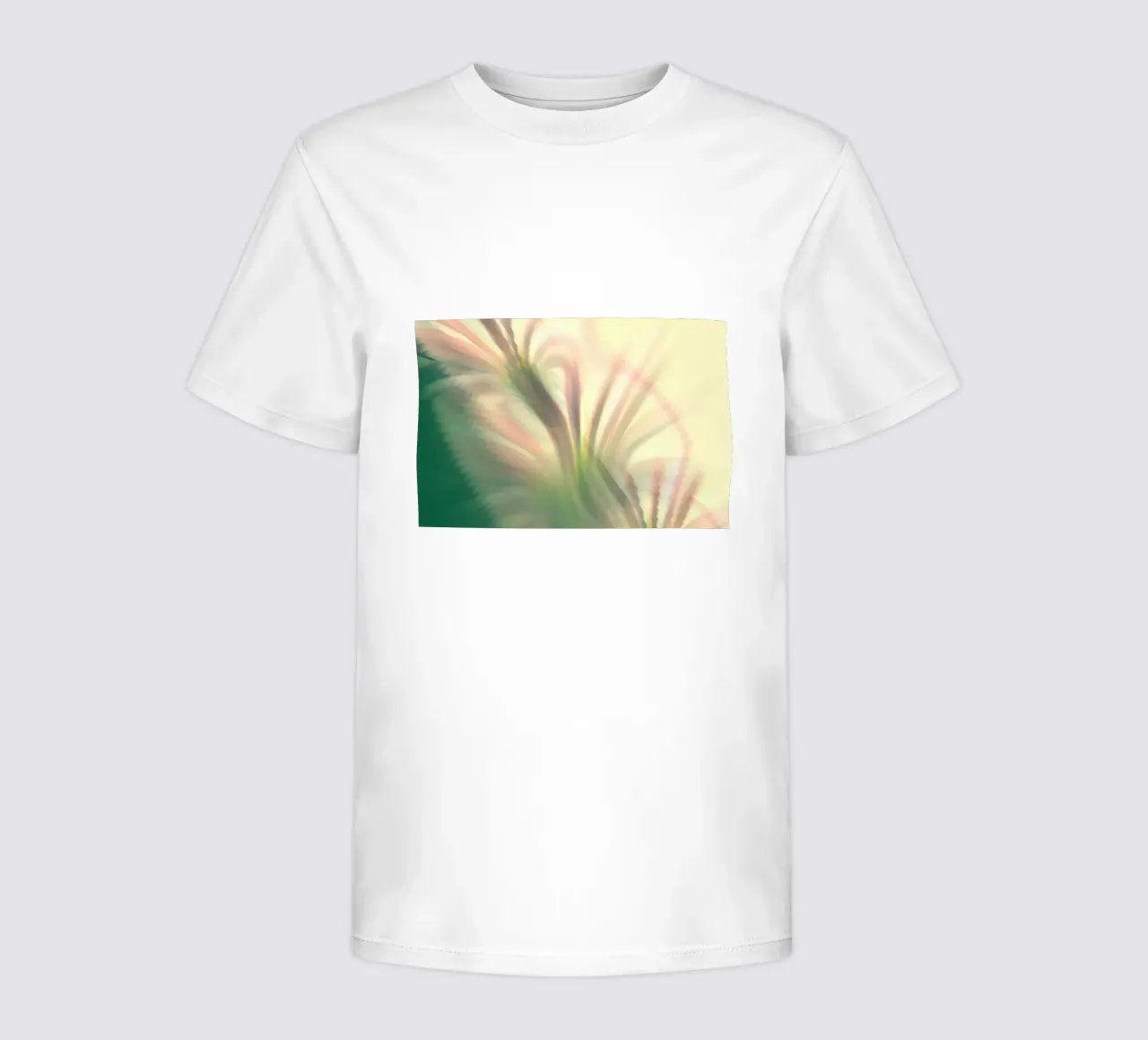 Abstract dynamic pattern in pink, white and green. kids t-shirt by Something for you