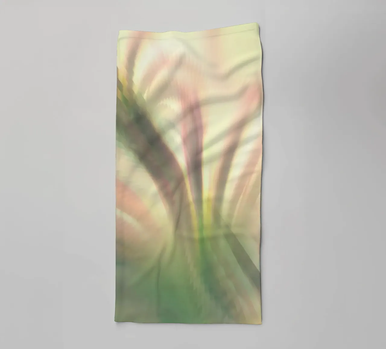 Abstract dynamic pattern in pink, white and green. towel by Something for you