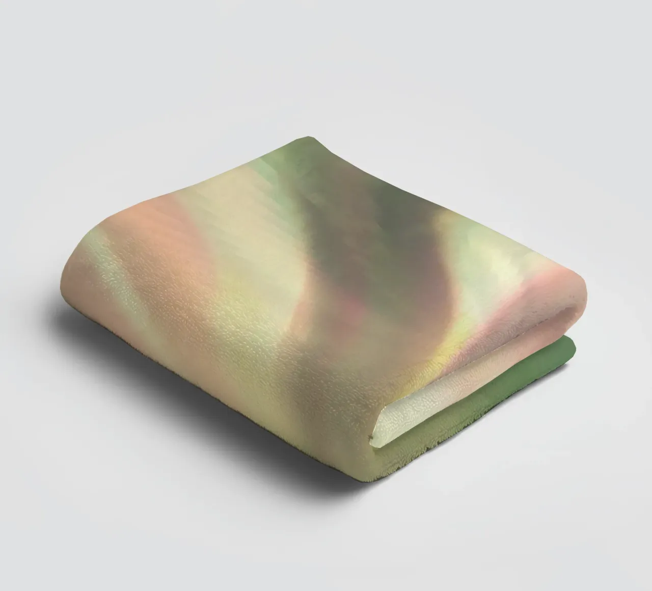 Abstract dynamic pattern in pink, white and green. towel by Something for you