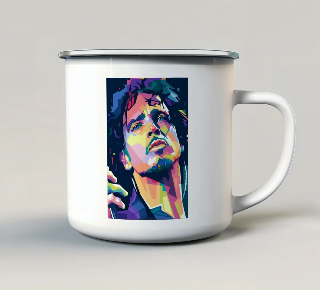 La voce tazza in smalto da Alkahfsmart