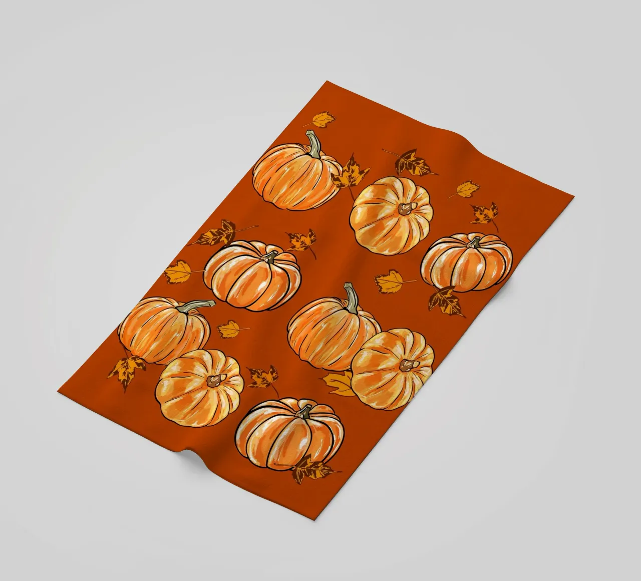 Zucche d'autunno telo mare da EDMPROJECT