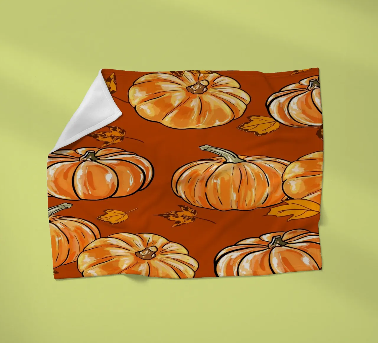 Zucche d'autunno coperta in pile da EDMPROJECT