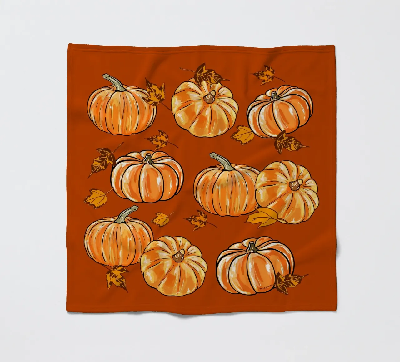 Zucche d'autunno coperta in pile da EDMPROJECT