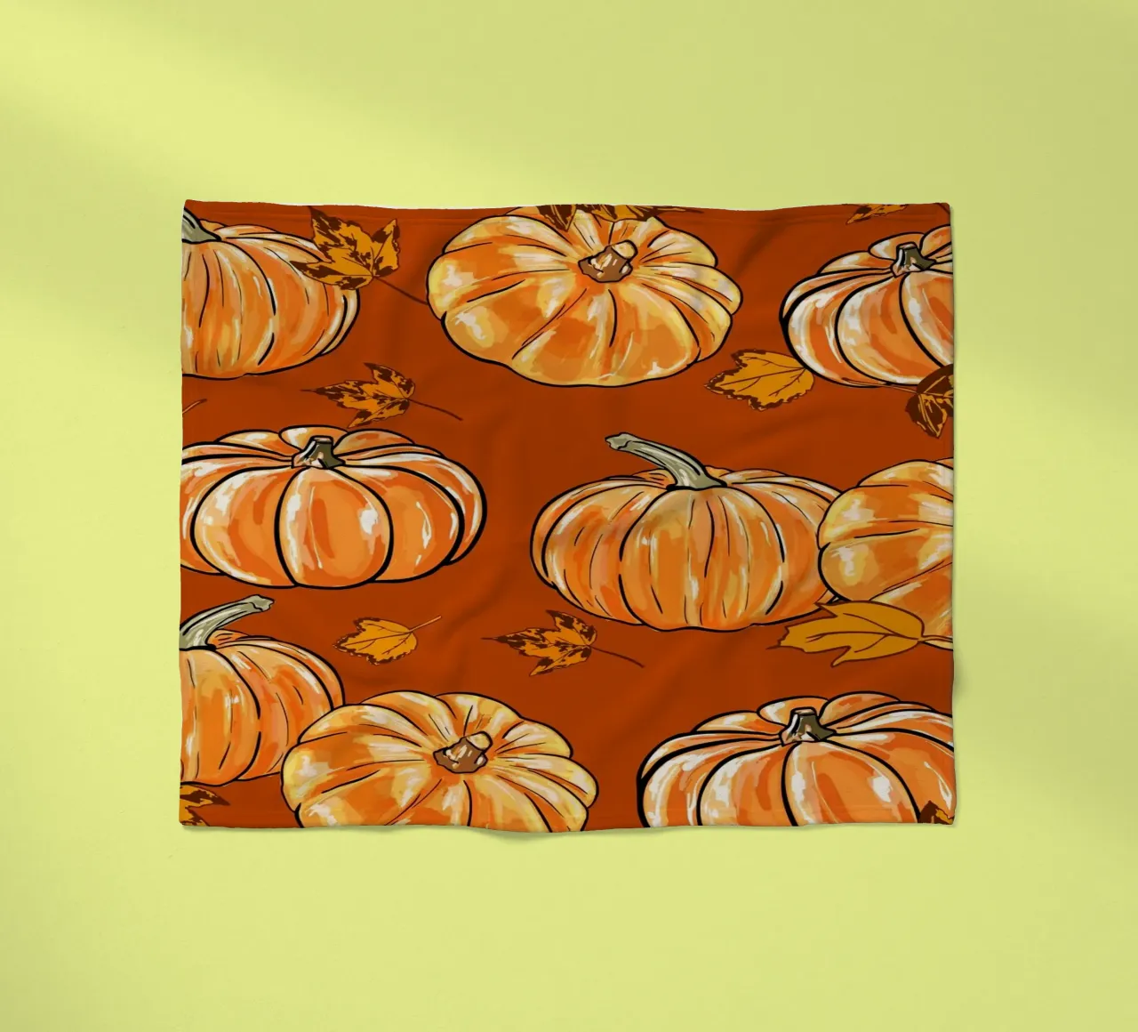 Zucche d'autunno coperta in pile da EDMPROJECT