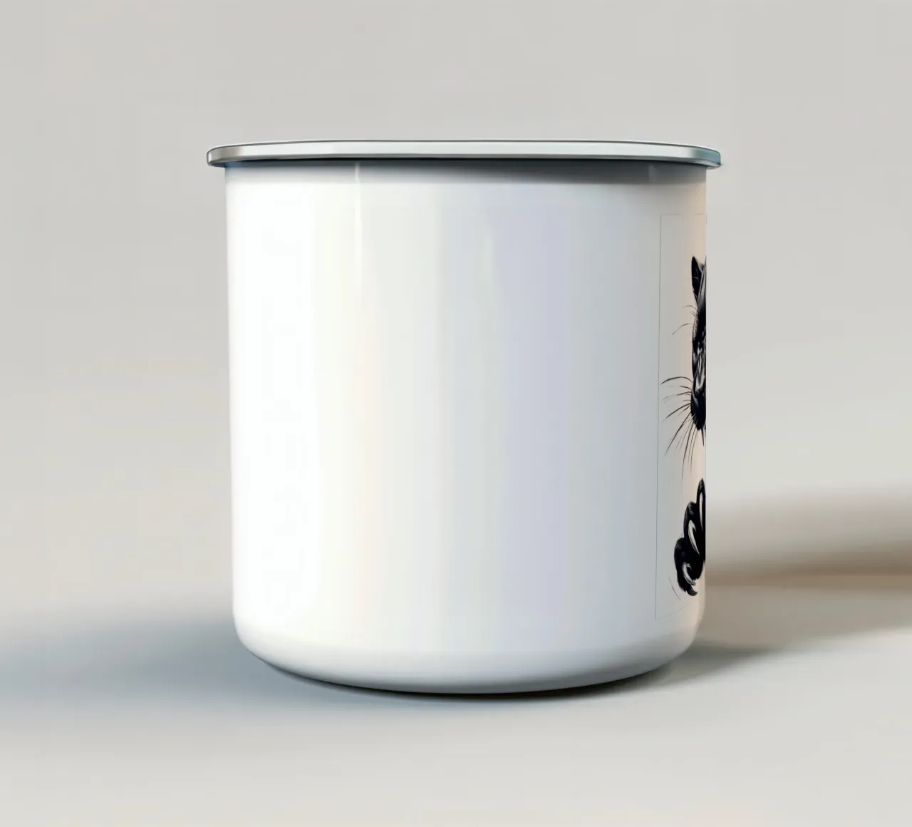 BLACK PANTHER ROAR tazza in smalto da ARTOMATIC