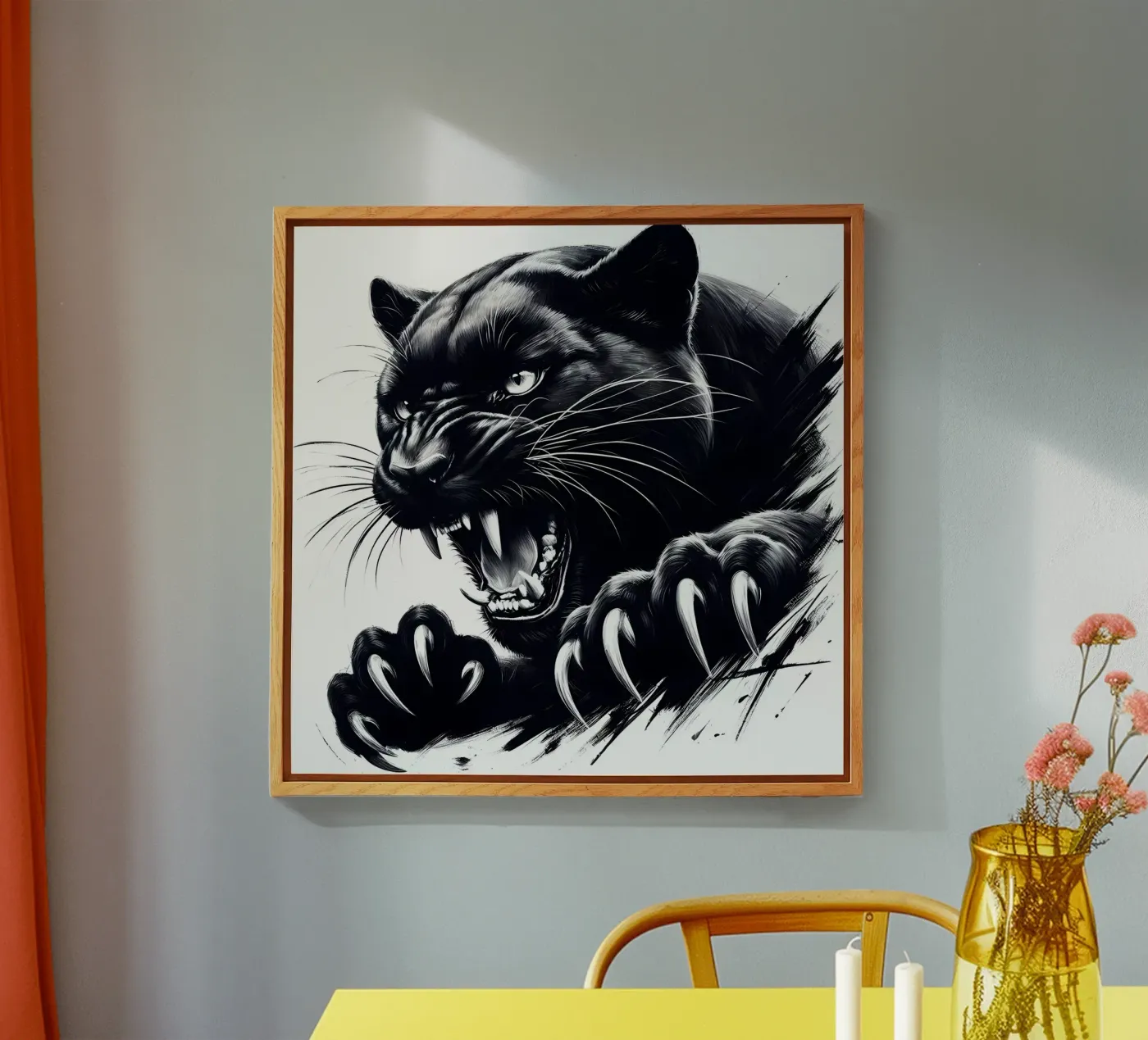 BLACK PANTHER ROAR plexiglass da ARTOMATIC