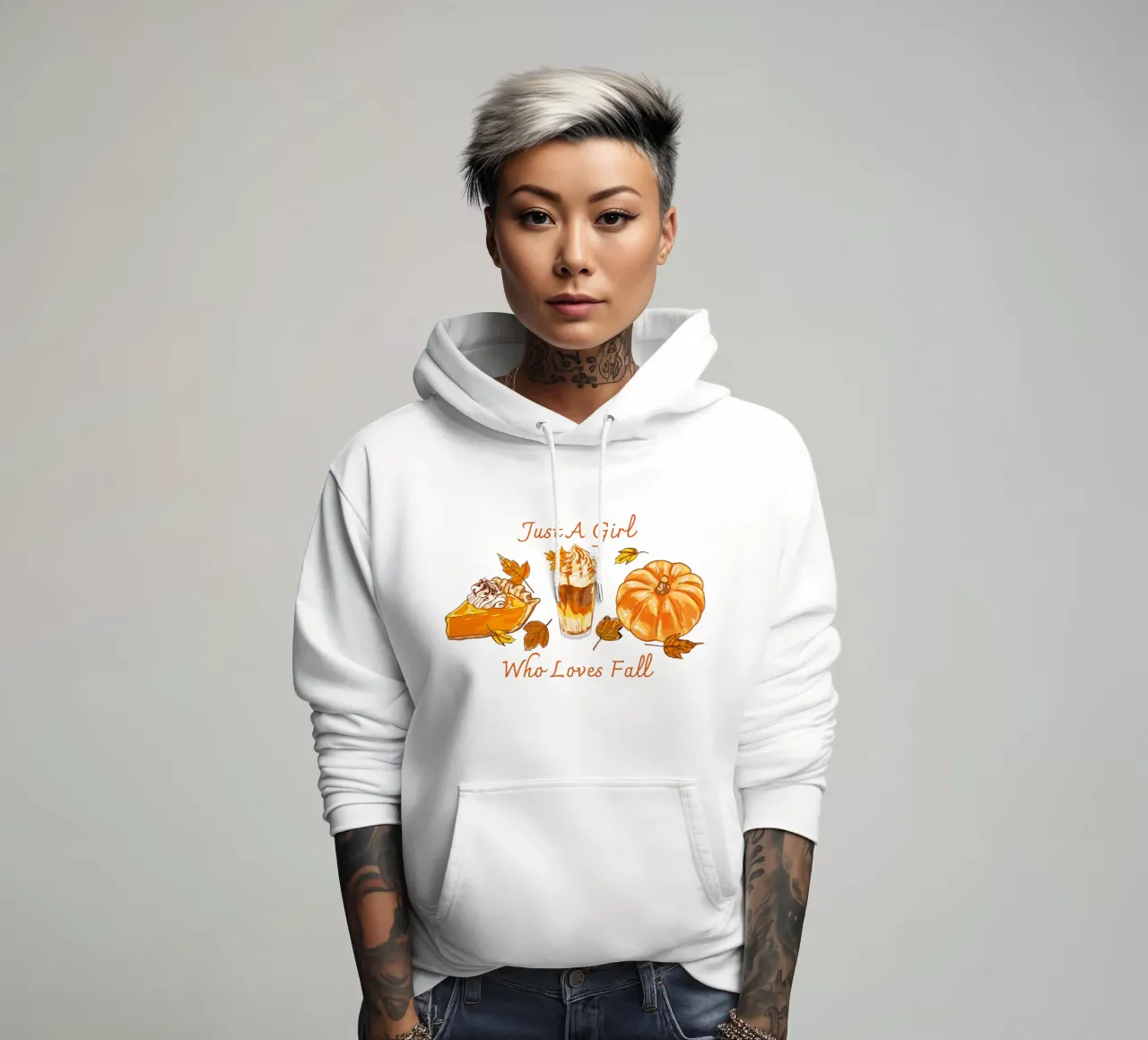 Solo una ragazza che ama l'autunno felpa con cappuccio da EDMPROJECT